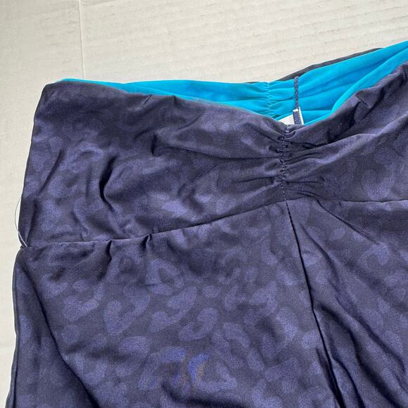 Citrus Reversible Swim Booty Shorts Size XS NWT Blue Shirred Ruched - Picture 7 of 8